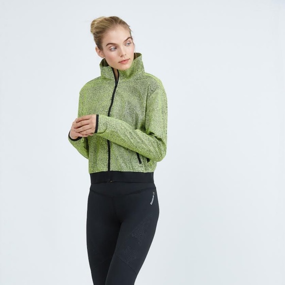 Reebok Jackets \u0026 Coats | Lux Reflective Jacket | Color: Green | Size: M | Lenaivan's Closet